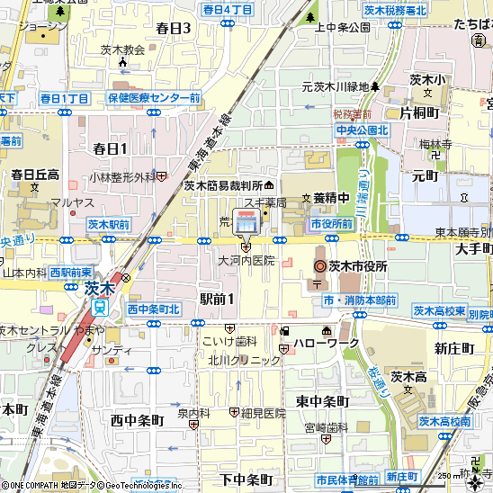 三島産業株式会社付近の地図